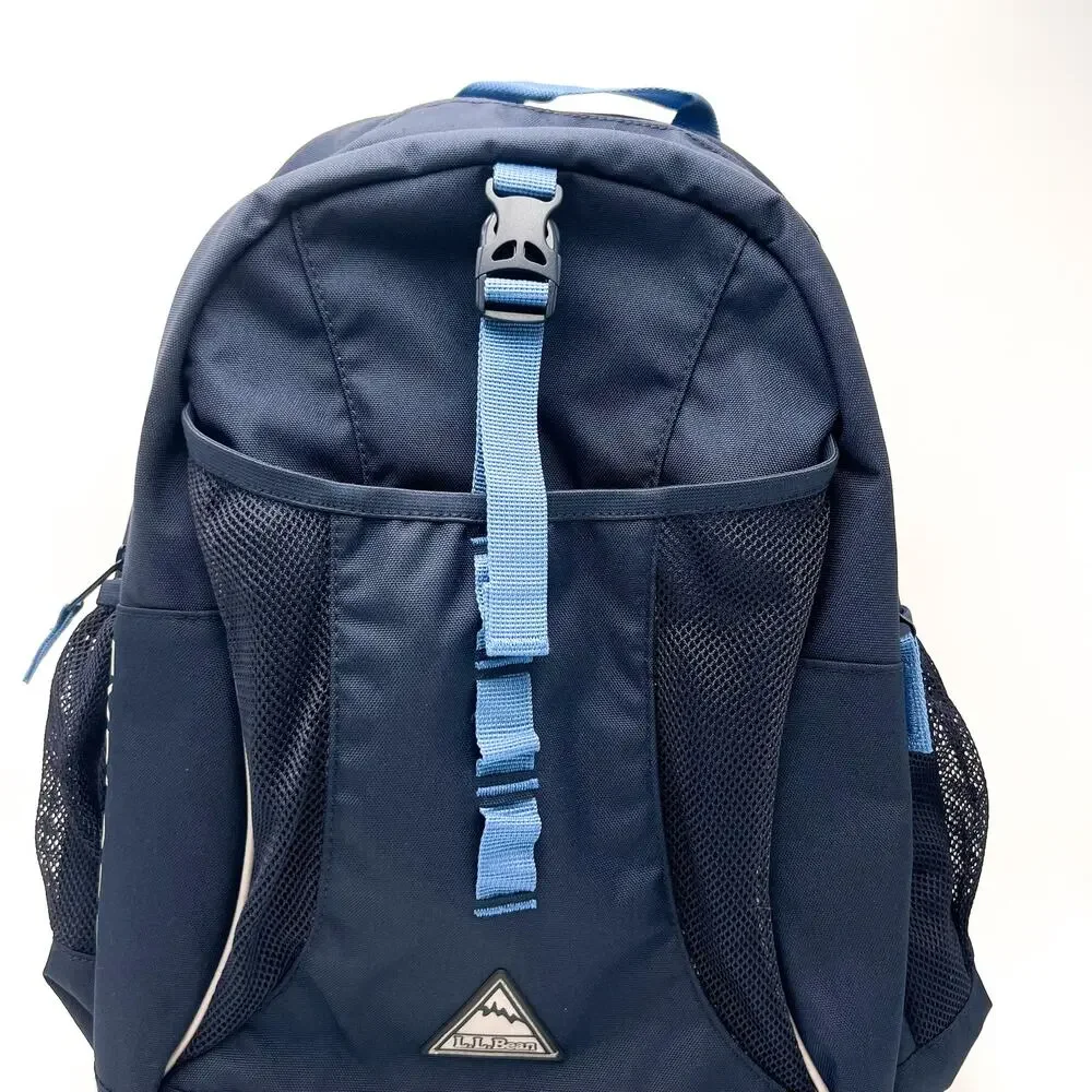 L.L. BEAN Kid's Explorer Backpack 25L Classic Navy Deep Glacier Blue NWT